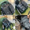 Bag Fancy Frills Ita Sequines Women's Handbags Tote Black Letter Print Female Over Shoulder Satchels