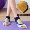 Men's Socks Womens coordinated yoga socks toe less bar Pilates fitness gym exercise dance yq240423