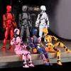 Action Figure 3D Printed Multi-Jointed Movable Lucky Puppet Figures Multi-Articular Action Figures,Desktop Decorations Transformation toys