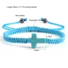 Bangle Classic Cross armbanden vrouwen mannen etnische Tibetaanse Boeddha geweven handgemaakte armbanden paren charme verstelbare rode armband vriend geschenk