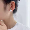 Ohrringe koreanischer Stil Luxus hochwertiger Nachahmung Perlenclip auf Ohrringen für Frauen elegante nicht durchbohrte Drop -Ohr -Clips Hochzeit Jewelly