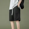 Shorts para hombres 2024 Moda coreana Color sólido Summer Summer Boys Versátil