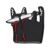 schwarze Katzenfledermöhe Messer Brosche süße Anime -Filme Spiele Harte Emaille Pins Sammeln Sie Metall Cartoon Brosche Rucksack Hat Bag Collar Revers Lampel Abzeichen