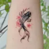 Tatouages durables koi carps faux tatouage pour femme manche art tatouage autocollant or tatouage temporaire tatouage imperméable tattuajes temporales