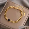 Catena 14k giallo in oro in oro bracciale braccialetto per donne squisite gioielli dorati girl drop drop drop braccialet dhcew