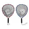 Accessoires draagbaar vissen net siliconen vissen landing net eva handle tools beugel netten aluminium visgreep x4r1