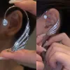 Örhängen mode zirkonfjärilar öronklipp glittrande strass öron manschettklipp örhängen utan piercing för kvinnor bröllop smycken gåvor