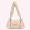 Shoulder Bags Women Fluffy Bag Solid Color Big Chain Furry Shopping Large Capacity Plush Soft For Autumn Winter