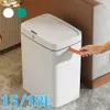 Smart Trash Can Automatic Sensor Garbage 1518L Rectangular WasteBin Infraröd induktion USB -laddning BIN HEM 240408