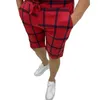 Men's Shorts 2024 Summer Plaid Stripe Fashion Trousers Jogging Pants Sweatpants Casual Streetwear Hip Hop Man Clothing Sportswear