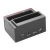 Hubs 2.5/3.5" SATA IDE HDD Docking Station Clone HDD Enclosure USB 2 Ports USB 2.0 Hub MS/M2/XD/CF/SD/TF Card Reader