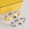 Top Diamond Fashion Gold Armreifen Designer Liebhaber Armband Buchstaben Silber Brakl aus Frauen Mode Schmuckversorgung