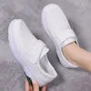 Casual Shoes YAERNISummer Hollow Out Sport Hook Loop Women Profession Cushioning Sneakers Ladies Non-slip Flat Work