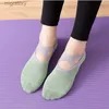 Meias masculinas Profissional Silicone Yoga Socks Mulheres Anti Alder Ballet Pilates de volta Bandagem respirável curta ao ar livre 1 par YQ240423