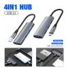 Hubs Runberry USB Hub 4 Ports USB 3.0 Adapter 5GBPS HIGHT Multi USBC Flitter for Lenovo MacBook Pro PC Accessories Tipo C