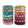 Bangle 2024 New Design Winter Crystal Beads Bracelets Colorful Beads Elastic Bracelets For Women Handmade Bohemian Shiny Jewelry