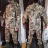 Skodon militär uniform kamouflage taktisk kostym män armé specialstyrkor strid skjorta kappa pant caza set multicam svart jaktkläder