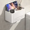 1. Toilet papieren doos punch gratis multifunctionele waterdichte wand gemonteerd badkamer papieren rolhouder tissue zuigdoos toiletpapier opbergrek