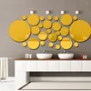 Wall Stickers 26 Pcs/lot Sticker 3D Round Acrylic DIY Mirror Home Decor Bedroom Living Room Bathroom Decoration