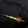 Clip 2024 Gold Silver Color Feather Feather Gun Anchor Music Clip per cravatta in metallo sax per uomo cravatta clip clip per appunti gioielli