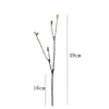 Flores decorativas 49 cm de ramo artificial Willow Bud Dead Plantas falsas Flores seca Faux Rattan Branches Mountain Vines for Home El Decor