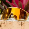 Lunettes de soleil Kapvoe Golden Photochromic Cycling Sungass Sungasses UV400 BICYLY MTB Goggles Road Bike Sunglasses Sports Eyewear Sports