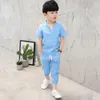 Vêtements Ensemble en deux pièces pour enfants coréens Coton Coton Coton confortable Suit à manches courtes grosses vêtements