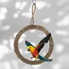 Andere vogels leveren papegaai zomer hangmataccessoires voor kooien budgie speelgoed de schommel geweven stromingsvogelkooistandaard