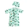 UV Baby Boy Badeanzug Ein Stück Schwimmanzug Rüschen Badeanzug SPF 50 Langarm Kinder Badebekleidung für Mädchen 17 Jahre 240409