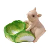 Dekorativa figurer Piggy Statue Storage Bowl Sculpture Harts Figurin Nyckelhållare Candy Dish