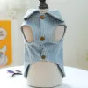 Vestes en denim pour animaux de compagnie veste veste sans manches