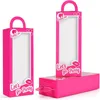 12/50 Pack Pink Doll Party Gunst Geschenkbox Goodie Candy Treat Boxes Bachelorette Geburtstagsfeier Zubehör für Mädchen Frauen 240419