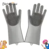 Peignes de massage benepaw enlevant le chien gant gant anticite antiscratch silicone bross de toilettage pour animaux