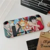 Fall ett stycke Luffy Cartoon Soft TPU Back Protective Case för Nintendo Switch Game Console Joycon Controller Shell Accessories