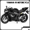 Diecast Model Arabalar 1 12 Yamaha YZF-R1 Yarış Motosikletleri Simation Alaşım Motosiklet Şok Emiciler Koleksiyonu Oyuncak Araba Kid Drop Dhty