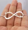 Custom Personalised Name Plate Couple Bracelets For Women Jewelry Gold Infinity Love Steel BFF Memory Friendship Christmas Gift Y24444156