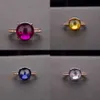 Gold Rose Ruby Ring 100% Original Sterling Sier Engagement Ehering -Ringe für Frauen Statement Party Schmuck S