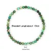 Strands 4 mm naturale pietra lapis lazuli perle tratto bracciale tigre occhio rotondo braccialetti di braccialetti gioielli per uomini donne