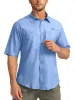 Аксессуары G Постепенные мужские рыболовные рубашки с легким UPF 50+ Sun Protect