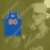 Пользовательский номер number № Mens Youth/Kids MGK 90 Old School Blue Basketball Jersey Top Snatched S-6xl