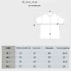 Designer skjortor denim grafiska tee mens t shirt polo designer kläder som kör sport lös t-shirt ljusblå svart 753