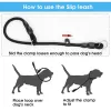 Collares benepaw collar de perro ajustable resistente seguro sin tracción redondo de nylon estrangulador collar de mascotas para capacitación de perros grandes y medianos pequeños