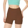 Lulumon Shorts New Spring/Summer Sports Yoga 3/4, damskie panele z tyłu, kieszenie podwójne, szorty z wysokim talią