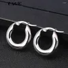 Hoop Earrings UAGE 2 Color Classic 316L Stainless Steel Solid Weight Smooth 20-30mm Fine Polished