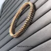 High End jewelry bangles for Carter womens Style Fashion Nail Bracelet New Product V Gold CNC Bullet Head Couple Popular Original 1:1 With Real Logo