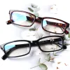 Lenses Blue Light Blocking Lunettes de lecture Matière plastique de charnière à ressort pour hommes Femmes LECTEUR CEPEURES DIOPTER +50 +75 +100 ... + 400