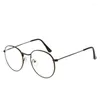 Zonnebrillen Frames Vintage Men Dames Liepglas Ronde frame Clear vol voor RIM Spectacles Eyewear Opt Drop