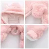 Coats Cute Newborn Infant Hooded Jumpsuit Jacket Outerwear Baby Boy Girls Winter New Thicken Coat Toddler Cotton Warm Romper