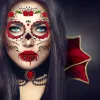 Tattoos Halloween Facial Makeup Sticker Special Face Tattoo Day Of The Dead Skull Face Dress Up Halloween Temporary Tattoo Stickers