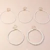 Halsketten Vintage -Stil Einfache 6mm Perle Kette Choker Halskette für Frauen Hochzeit Liebesschale Anhänger Halskette Mode Schmuck Großhandel Großhandel